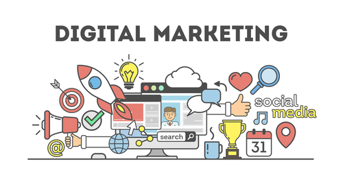 digital marketing illustration