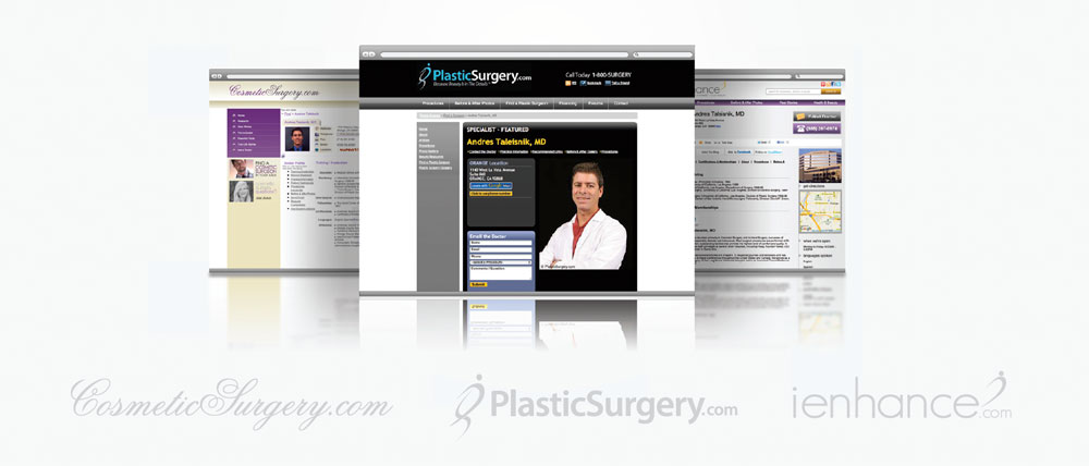 Presentation of Directories: CosmeticSurgery.com, PlasticSurgery.com, iEnhance.com
