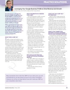 Screen shot of The Aesthetic Society newsletter, page 61, showing article on importance of GBP.