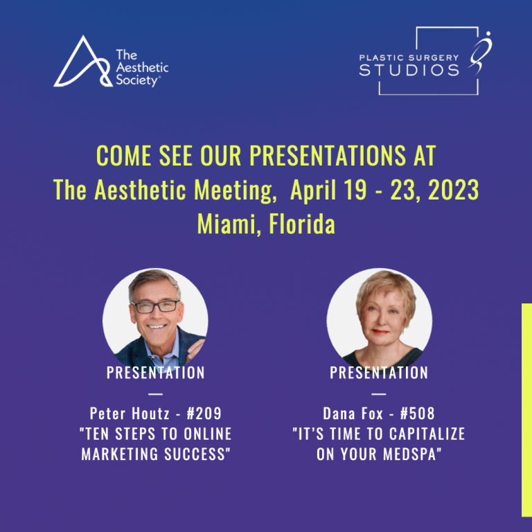 The Aesthetic Meeting 2023 Presentations Plastic Surgery Studios