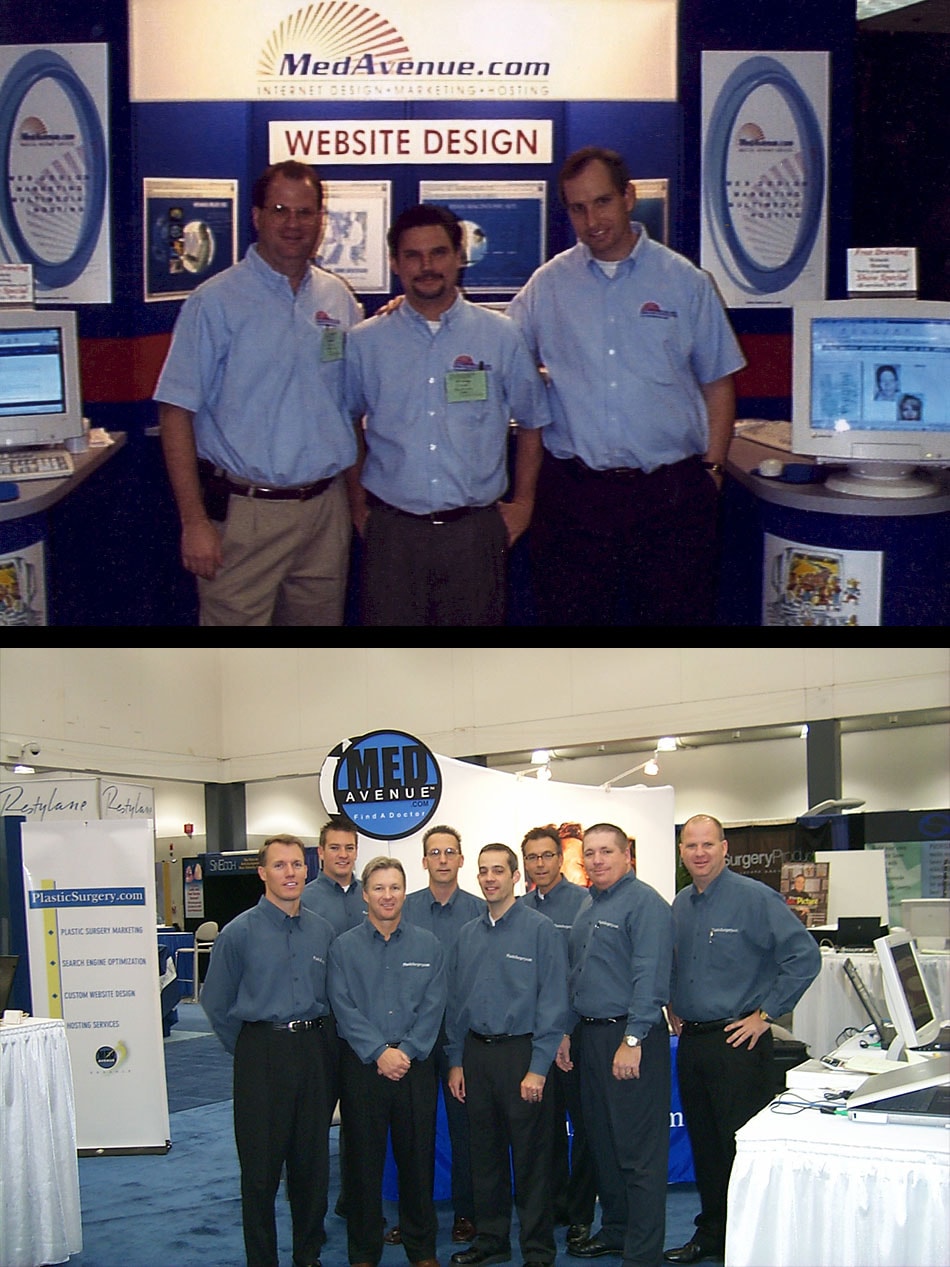 Michael Powers, MedAvenue booth at tradeshow
